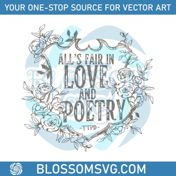 alls-fair-in-love-and-poetry-floral-crest-svg