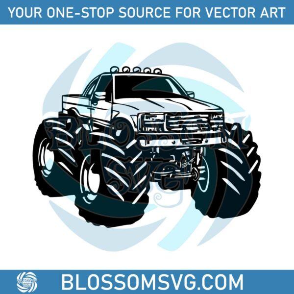 retro-cartoon-monster-truck-vector-svg