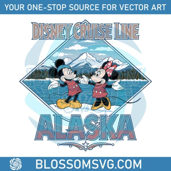 Retro Disney Cruise Line Alaska Trip PNG