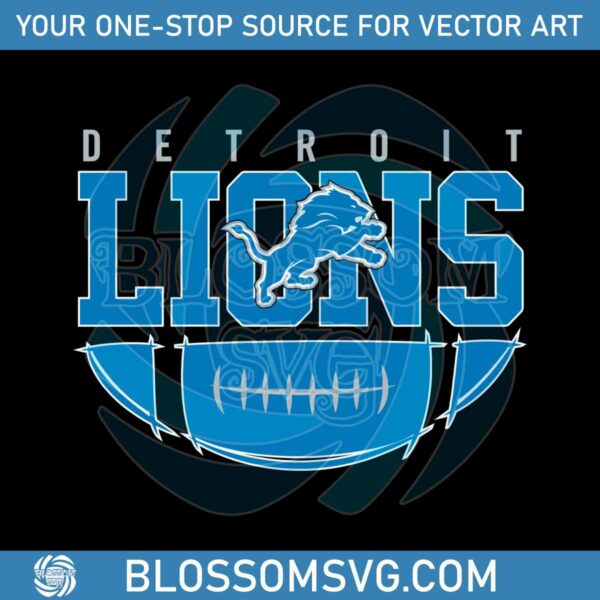 Detroit Lions Football Team SVG