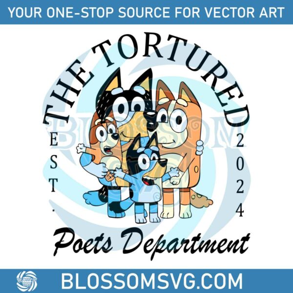 the-tortured-poets-department-bluey-family-svg