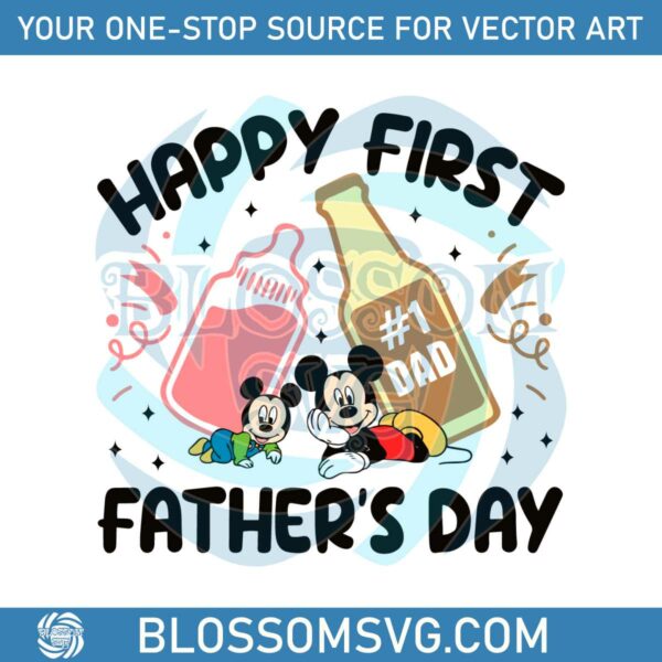 happy-first-fathers-day-mickey-and-baby-svg