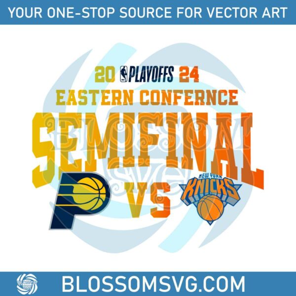 Pacers vs Knicks 2024 Eastern Conference Semifinal SVG