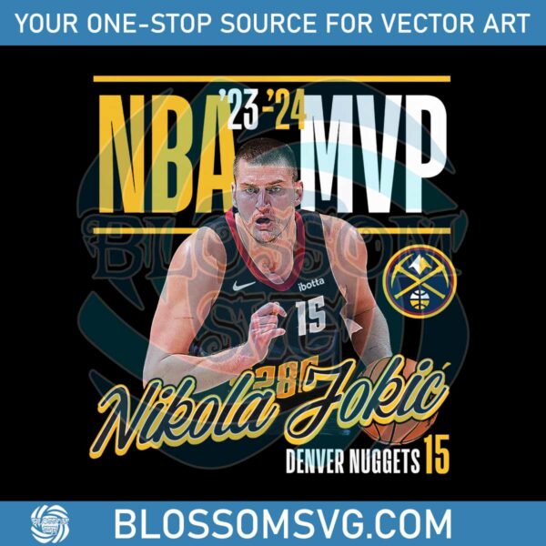Nikola Jokic Denver Nuggets 2024 NBA MVP PNG