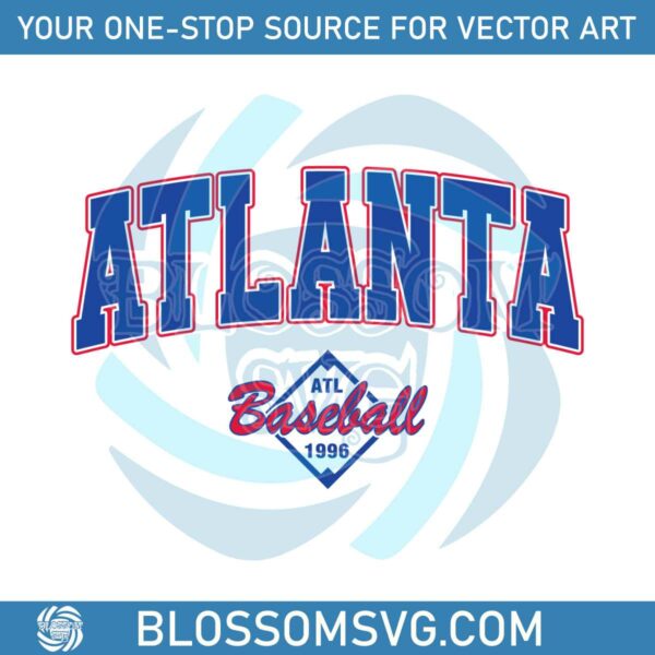 Vintage Atlanta Baseball 1966 SVG