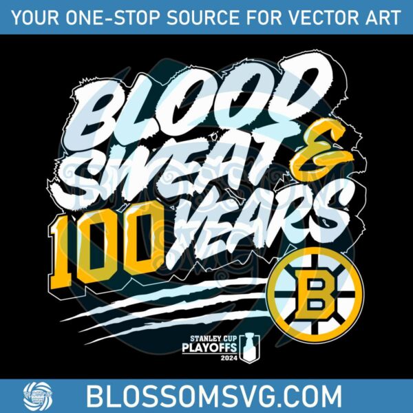 blood-sweet-and-100-years-bruins-stanley-cup-playoffs-svg