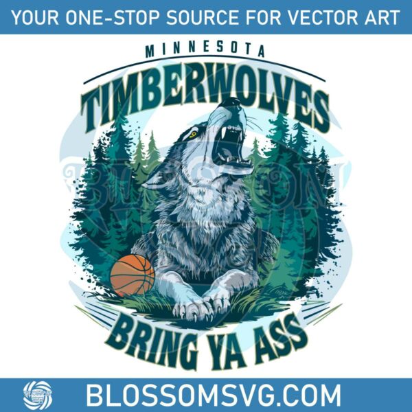 Minnesota Timberwolves Bring Ya Ass Basketball PNG