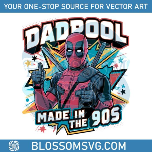 Marvel Daddy Dadpool Made In The 90s PNG