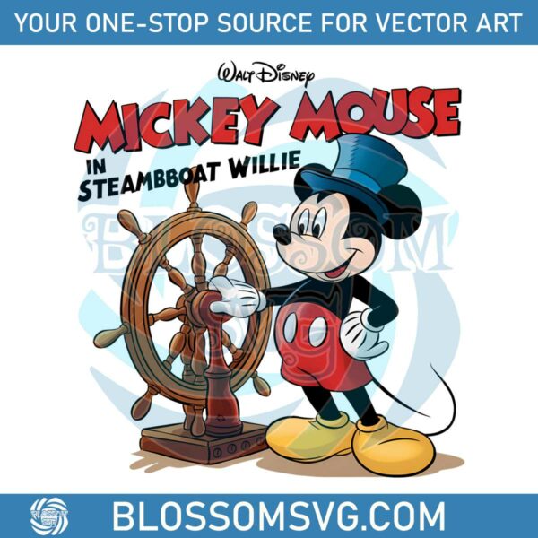 Walt Disney Steamboat Willie PNG