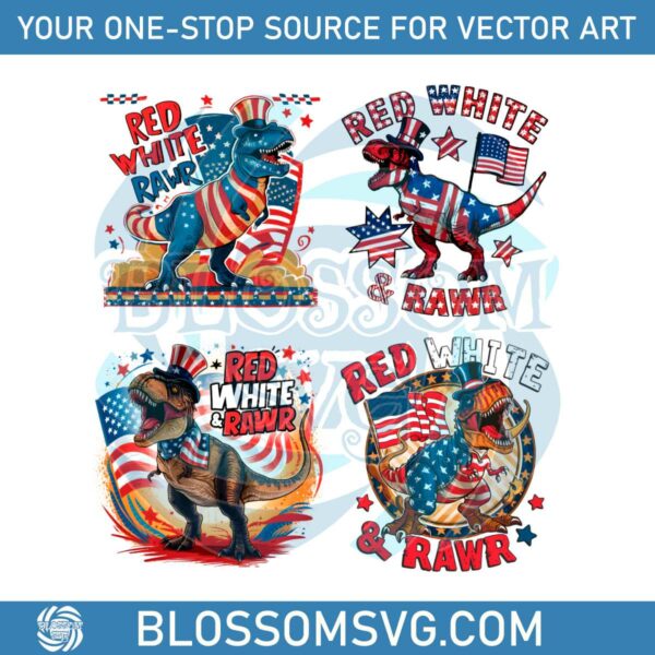 red-white-and-rawr-4th-of-july-png-bundle