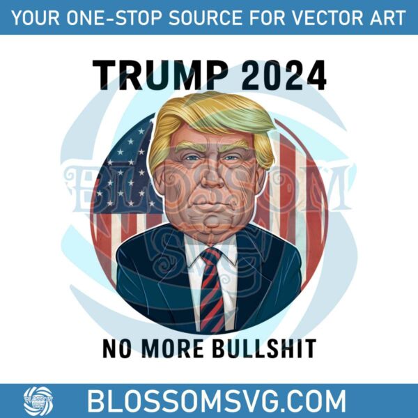 caricature-trump-2024-no-more-bullshit-png