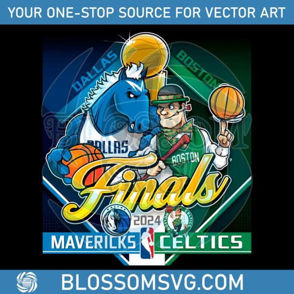 Dallas Mavericks vs Boston Celtics Finals 2024 PNG