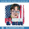 red-dwight-and-blue-4th-of-july-svg