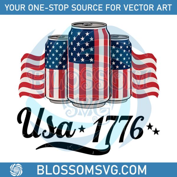 Ameri Can, USA 1776, 4th Of July, Patriotic, USA flag, Independence Day, Sublimation Design png