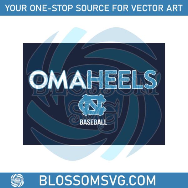OMAHEELS UNC Baseball NCAA Team SVG