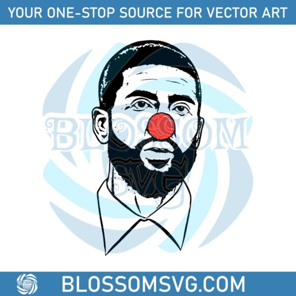 Funny Kyrie Irving Clown Basketball Player SVG