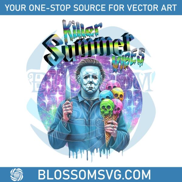 Killer Summer Vibes Michael Myers Ice Cream PNG