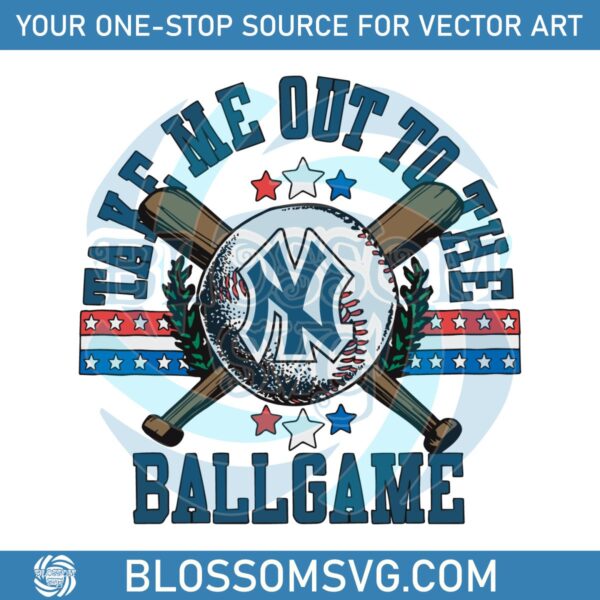 New York Yankees 2024 Take Me Out To The Ballgame Svg