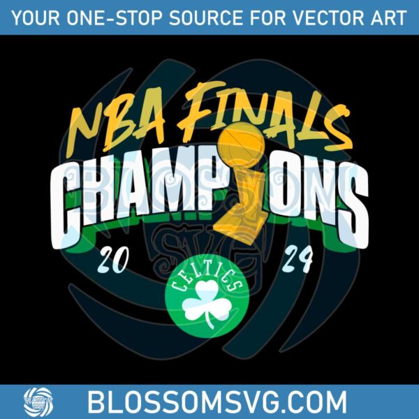 NBA Finals Champions Celtics Basketball SVG