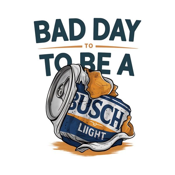Retro Bad Day To Be A Busch Light Quotes PNG