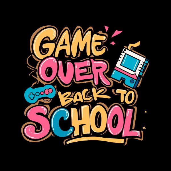 Study Back To School Game Over The Holiday End Svg