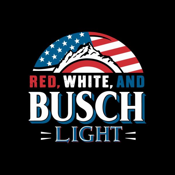 Graphic Red White And Busch Light Independence Day SVG