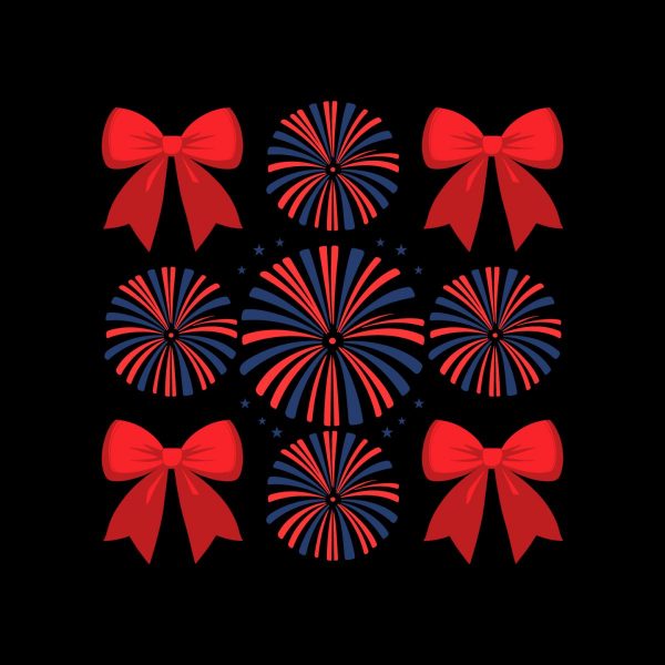 Coquette 4th of July Bow Soft Girl Patriotic Cute Independence Day SVG