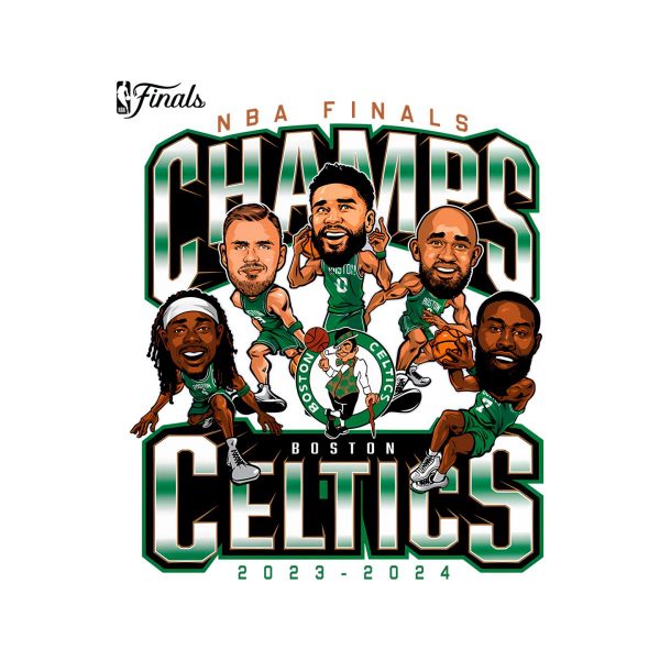Boston Celtics 2024 Final Champs Pull Up Lumper PNG
