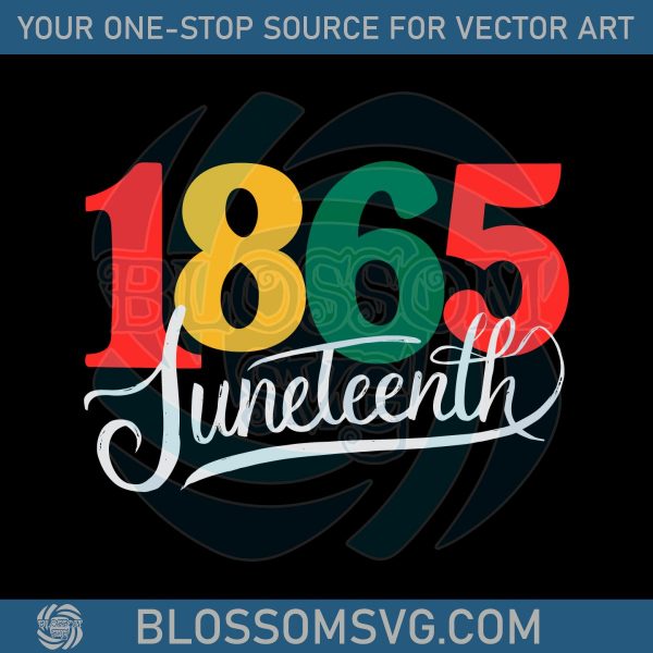 1865 Juneteenth Black History African American SVG