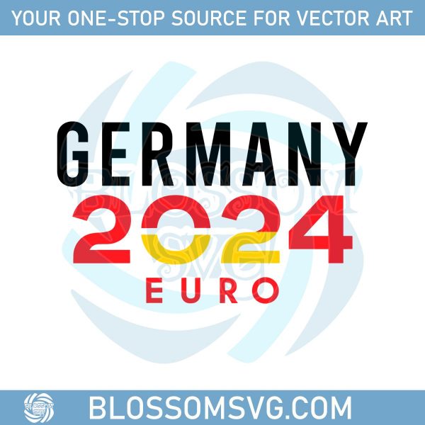 Euro 2024 Germany Soccer And Football SVG Digital Download