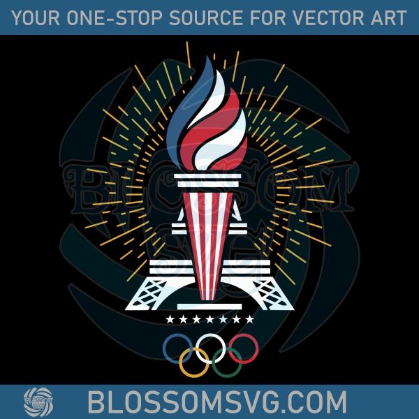 USA Team Paris Olympics 2024 SVG
