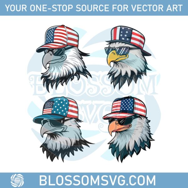 4th-of-july-freedom-america-flag-eagle-fourth-of-july-matching-bundle-svg