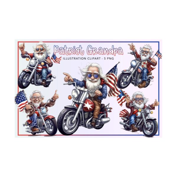 patriot-grandpa-on-motorbike-bundle-png-digital-download