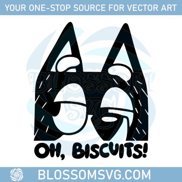 bluey-bandit-oh-biscuits-funny-cartoon-svg