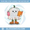pumpkin-bookish-ghost-cute-trendy-bookworm-halloween-character-bookmarks-svg
