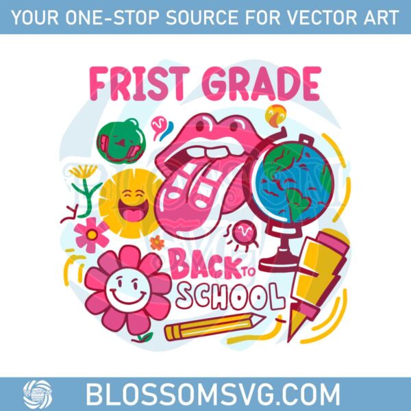 frist-grade-back-to-school-kindergarten-frist-day-of-school-svg