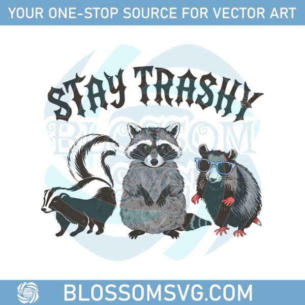 say-trashy-raccoon-opossums-animal-funny-png