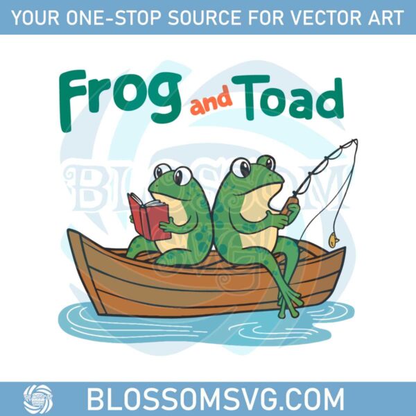gift-for-book-lover-frog-and-toad-book-svg