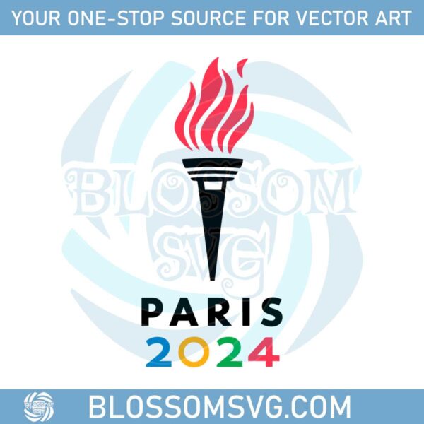 paris-2024-fire-fan-supporter-olympics-svg