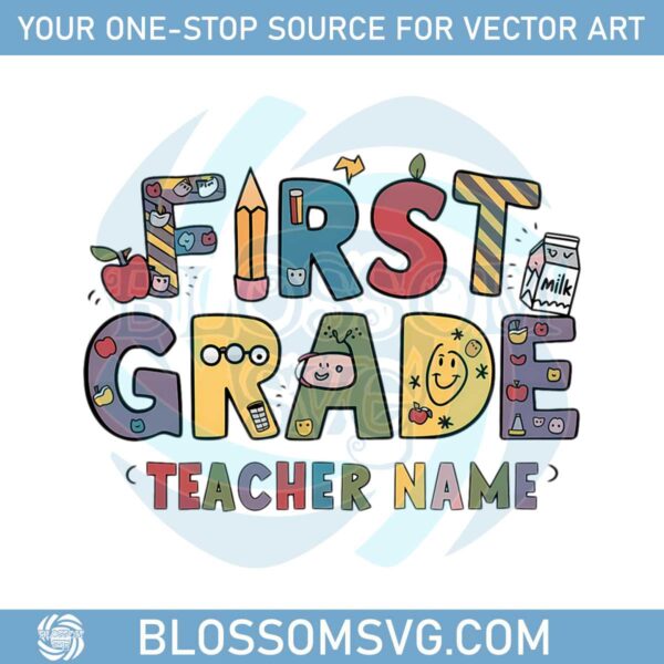 custom-first-grade-teacher-first-grade-dream-team-personalized-1st-grade-teacher-png