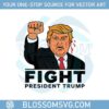 fighting-donald-trump-blood-ear-election-campaign-svg