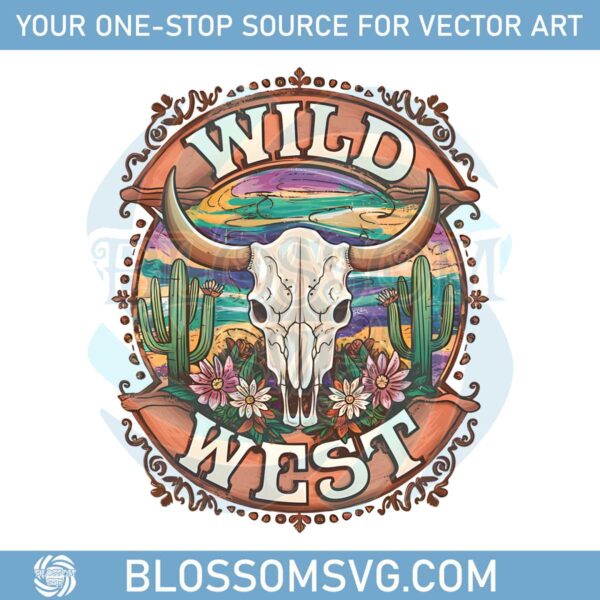 bull-skull-wild-west-desert-png-digital-download
