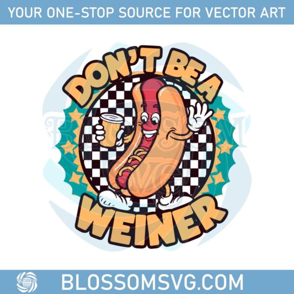 retro-hot-dog-lover-dont-be-a-wiener-svg