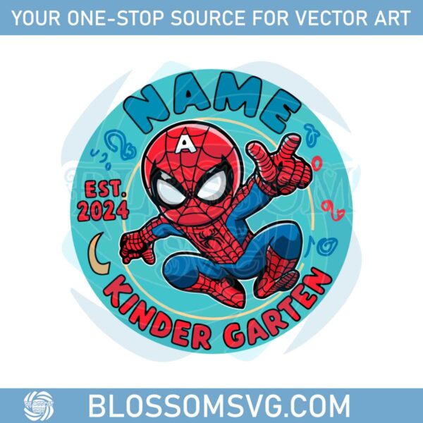 custom-hero-back-to-school-spiderman-kinder-garten