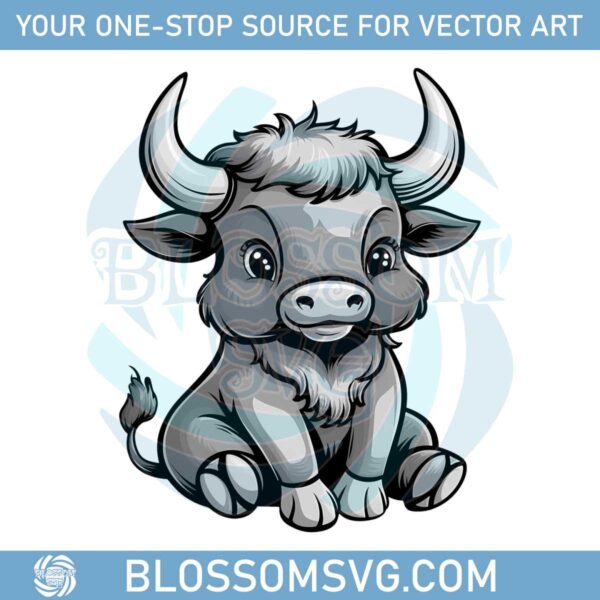 cute-highland-cow-sitting-highland-cow-png