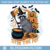 time-to-stir-the-pot-png-funny-raccoon-witch-retro-halloween-png
