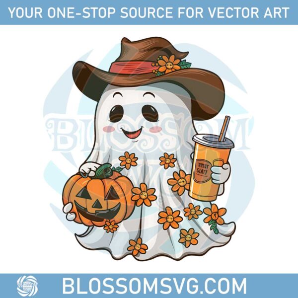 cute-ghost-halloween-bougie-ghost-cowboy-ghost-png