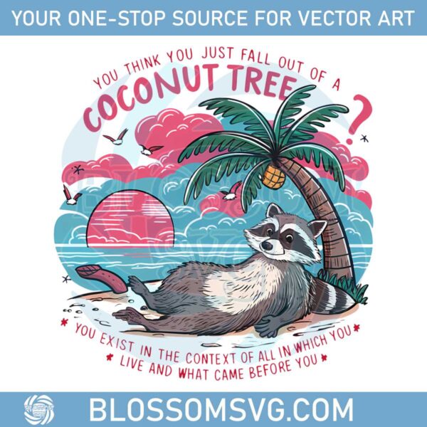 raccoon-funny-kamala-harris-coconut-tree-png