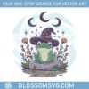 mystic-witchy-frog-and-moon-phase-dark-cottagecore-aesthetic-png