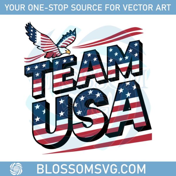 patriotic-team-usa-eagle-flag-svg-design